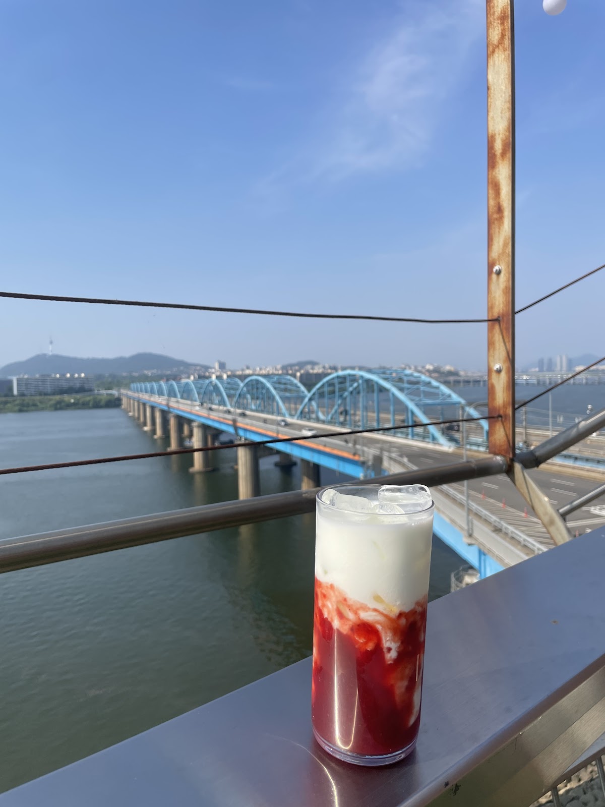 铜雀日落咖啡馆汉江景观