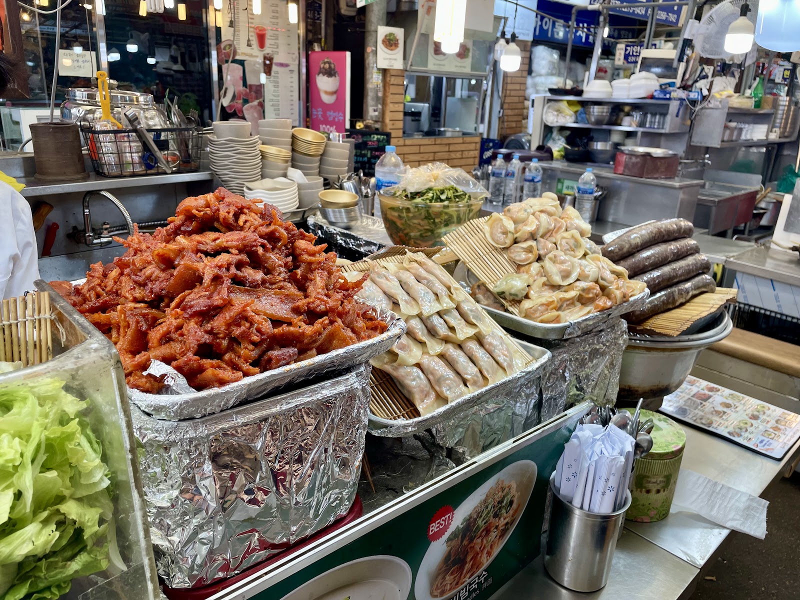 広蔵市場屋台席